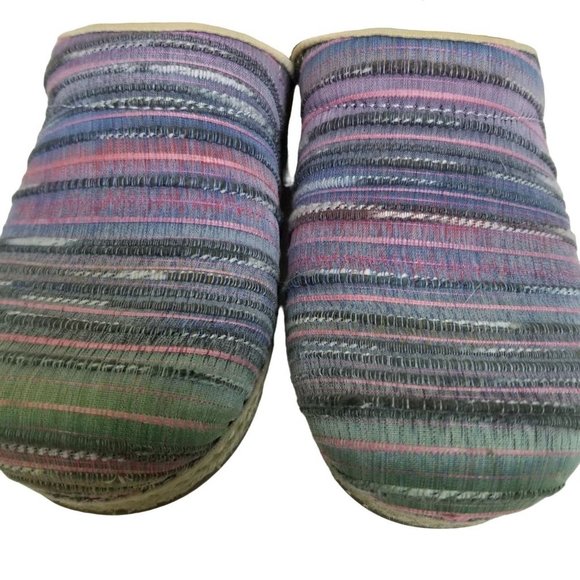 Dansko Womens 37 EU (US 6.5-7) Purple Striped Vega - Picture 4 of 9
